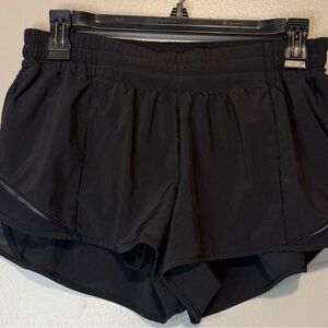 lululemon athletica Jet Black Athletic Shorts